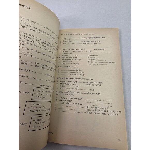 New Horizons in English 4 Rare Old Book | Collectable Book Unique Decor - Picture 6 of 6